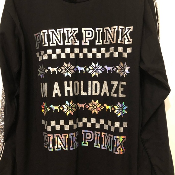 NWT! 💎 VS PINK Holidaze bling top - size Large - Picture 6 of 8